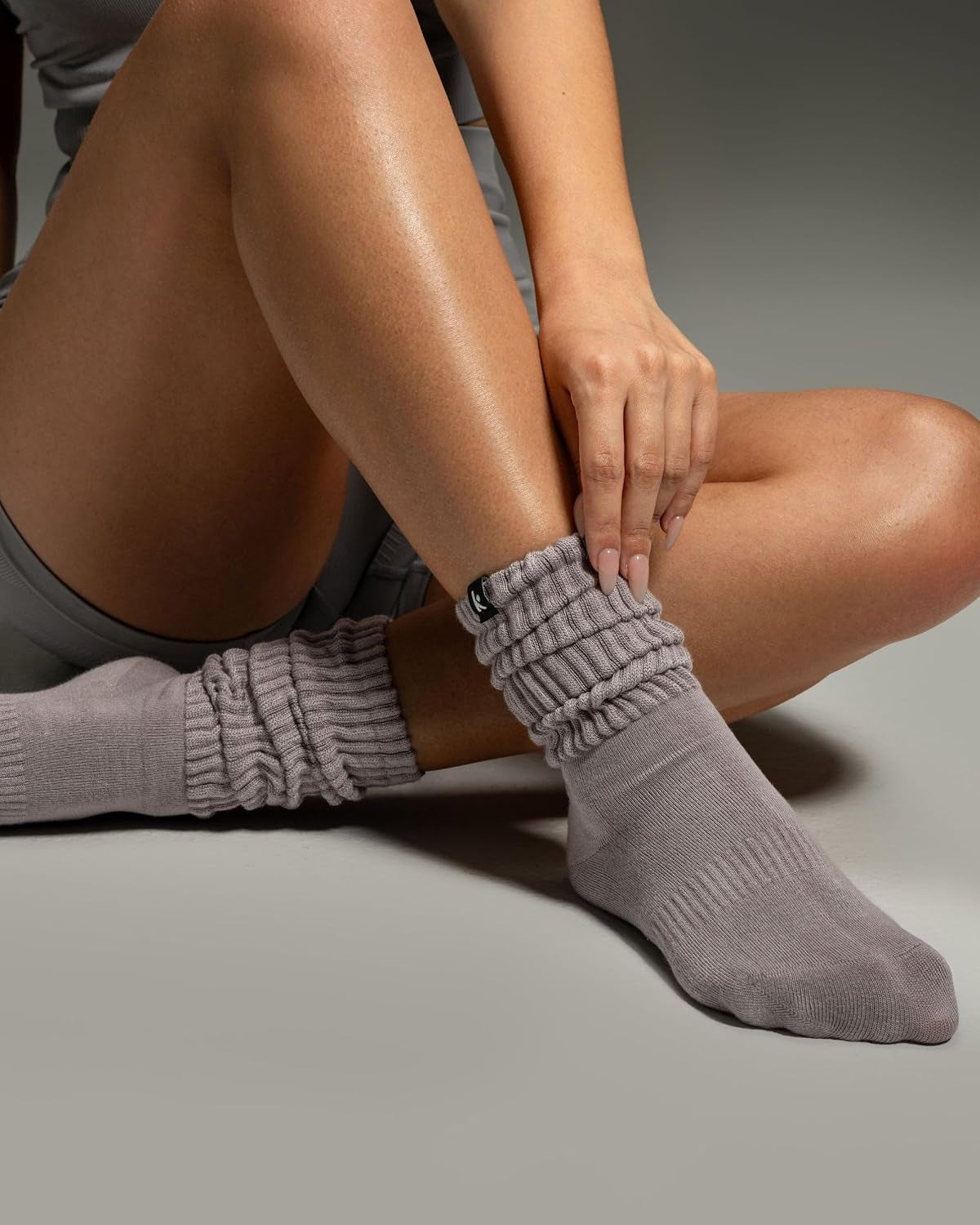 Scrunch Boot Socks for Women, Long Cozy Slouch Crew, 3 Pairs