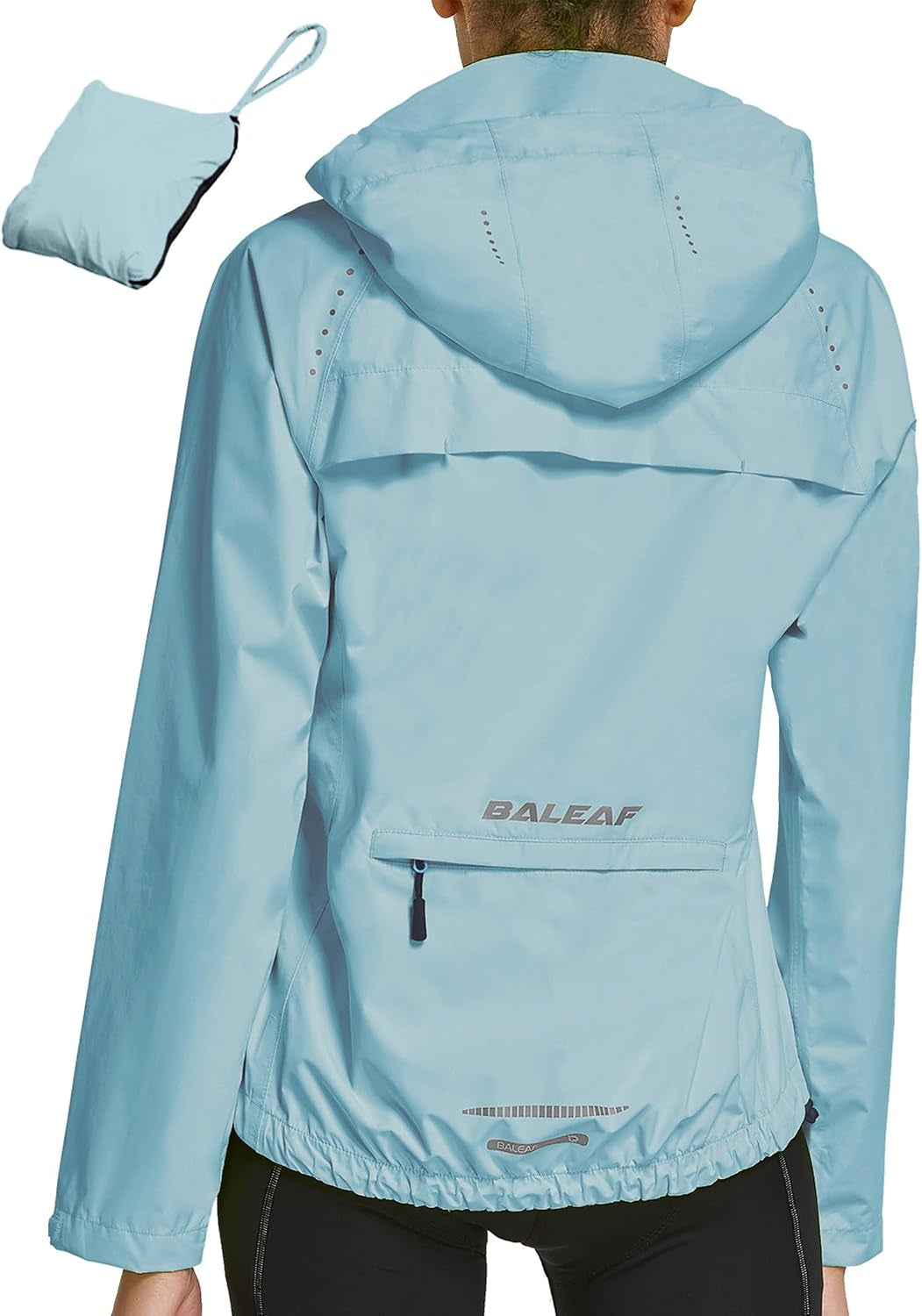 Packable Rain Jacket Women Waterproof Lightweight Jackets Hooded