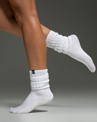 Scrunch Boot Socks for Women, Long Cozy Slouch Crew, 3 Pairs
