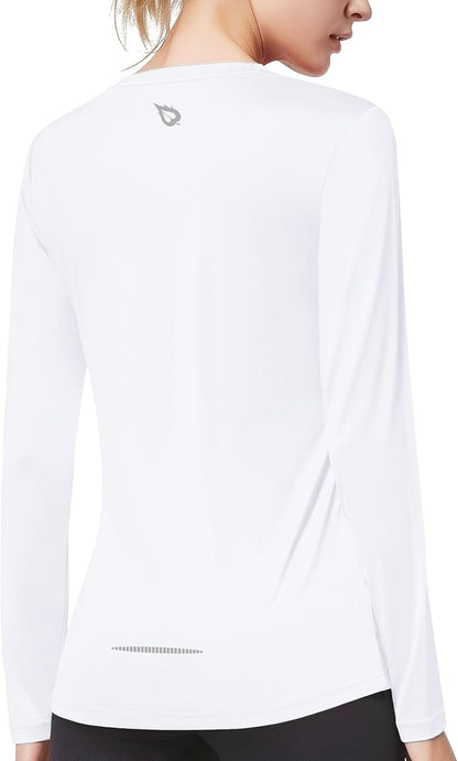 Long Sleeve Workout Tops for Women Running Shirts Quick Dry Athletic