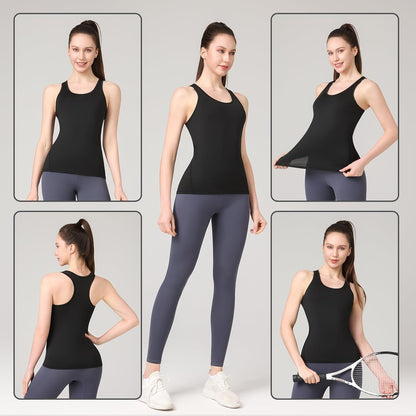 Workout Tank Tops for Women 3Pack Athletic Racerback Sports Compression Sleeveless Dry Fit Shirts